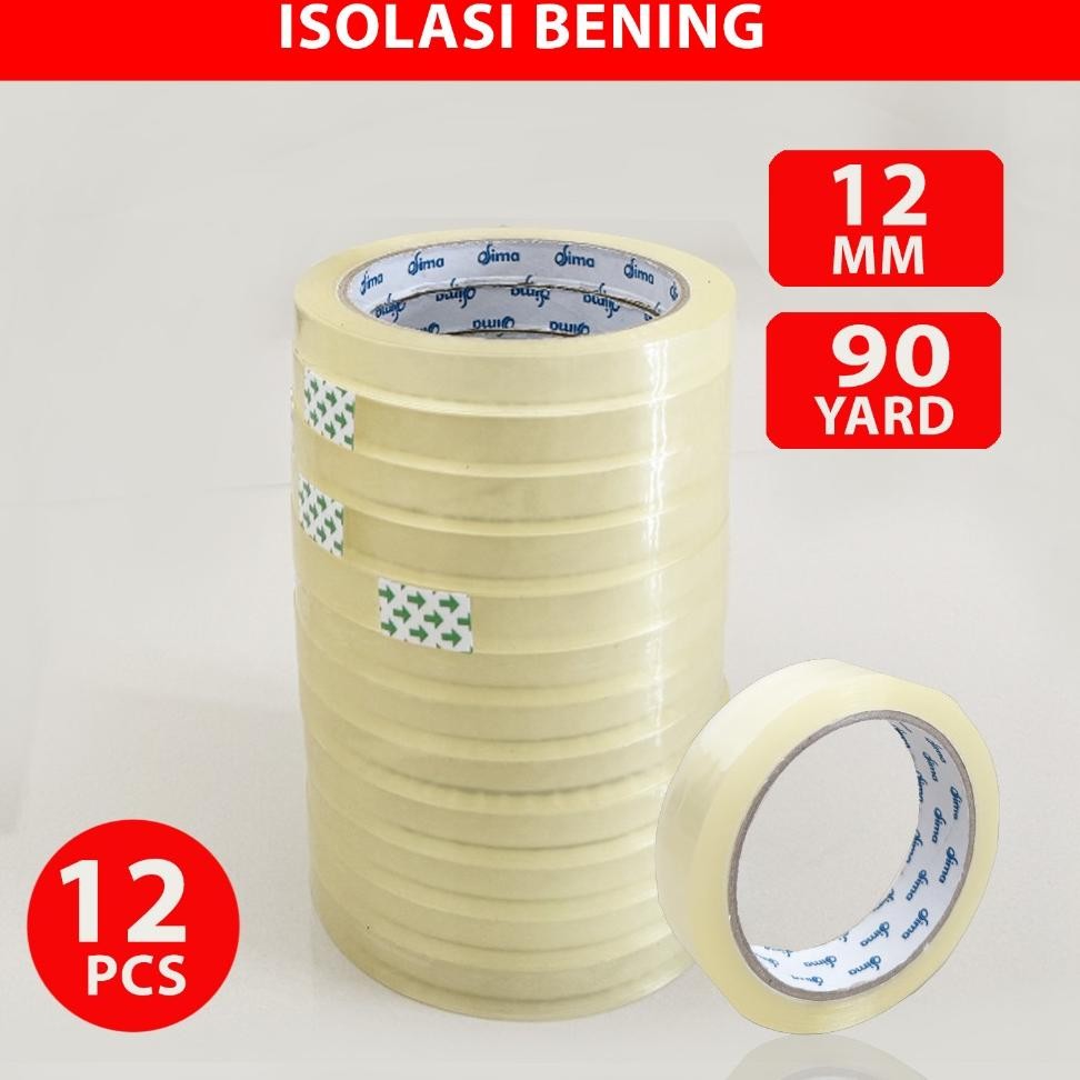 

12 Pc Olatip Bening Laban Ecil M On12Mm 90Yard Iolai Ecil Opp Tape