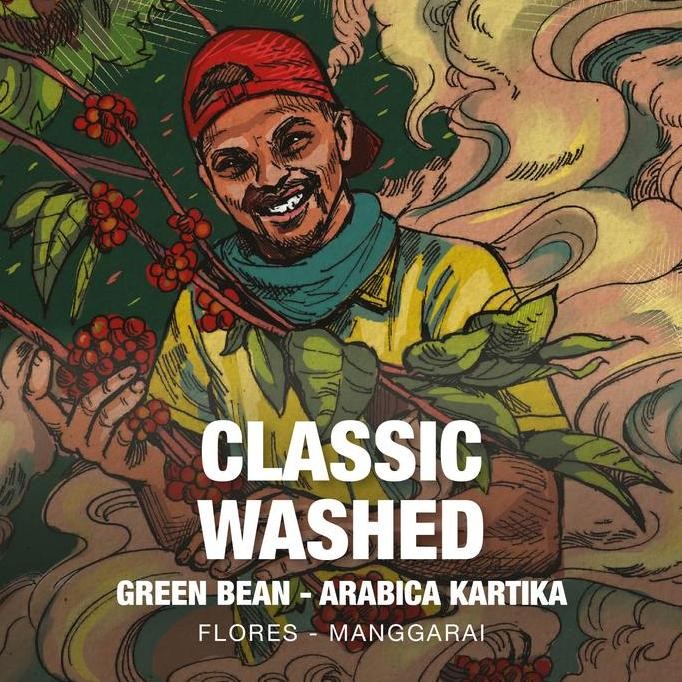 

Green Bean Arabica Classic Washed Tuang Coffee Flores Manggarai