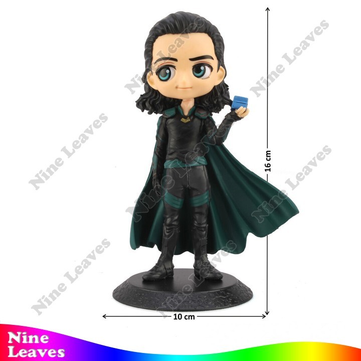 Action Figure Mainan Anak Karakter Loki 16 cm + Tesseract