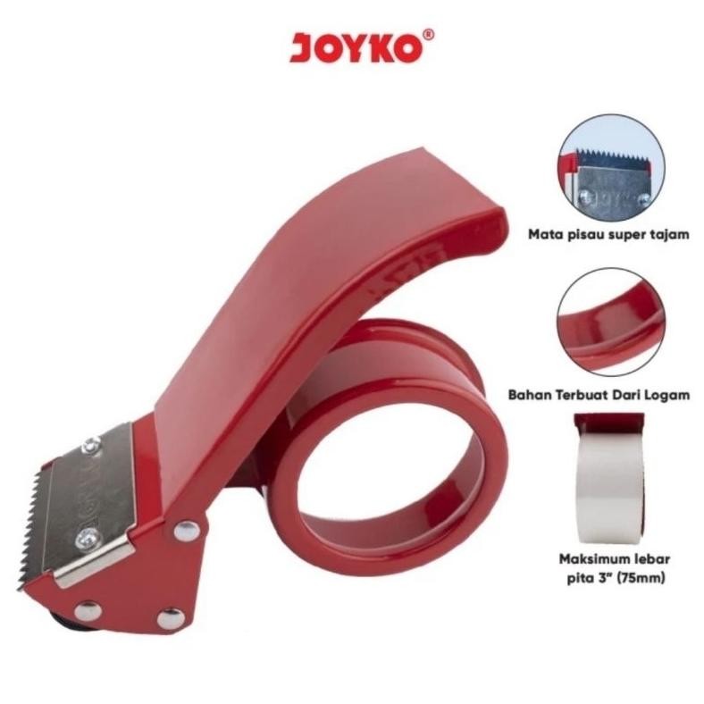 

Gh-56 Ox04 Joyko Td-2S Tape Cutter / Rumah Dispenser 45-48Mm Alat Potong Lakban Body Besi 2 Inch Hemat
