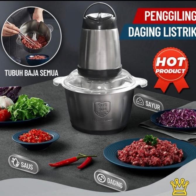 Spesial Blender Daging Stainless 4 Mata Pisau / Blender Pengiling Daging