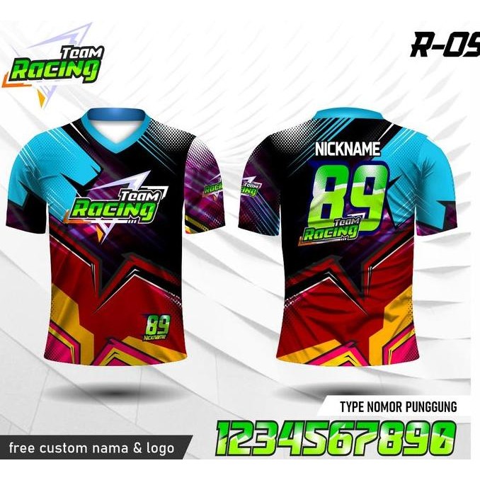 Jersey Racing Baju Balap Kaos Motor New Stok