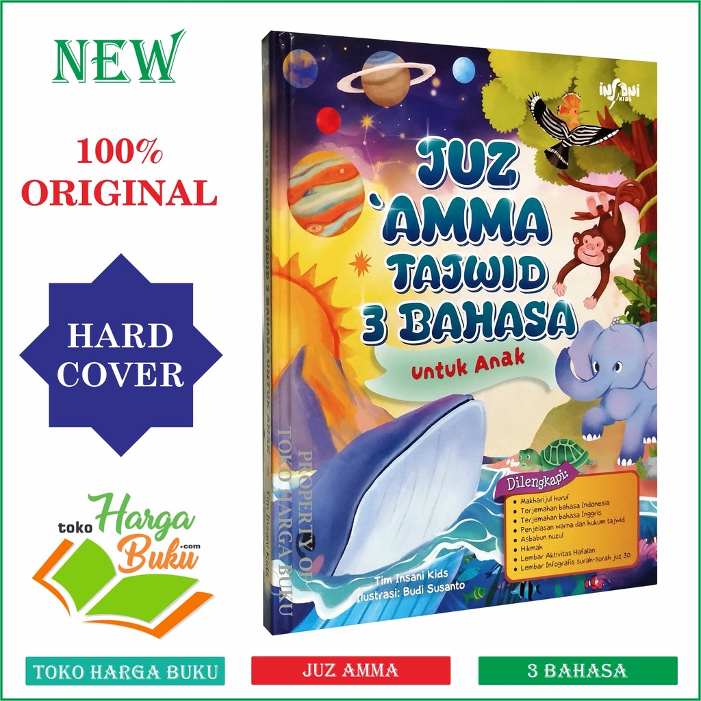 Foto Juz Amma Tajwid 3 Bahasa Untuk Anak FULL COLOR Buku Islami Tadabbur Juz 30 For Kids Insani Kids GIP