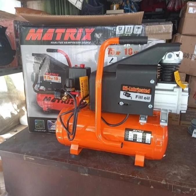 Mesin Kompresor Angin Listrik Matrix 10 Liter 3/4HP / Kompresor 10L