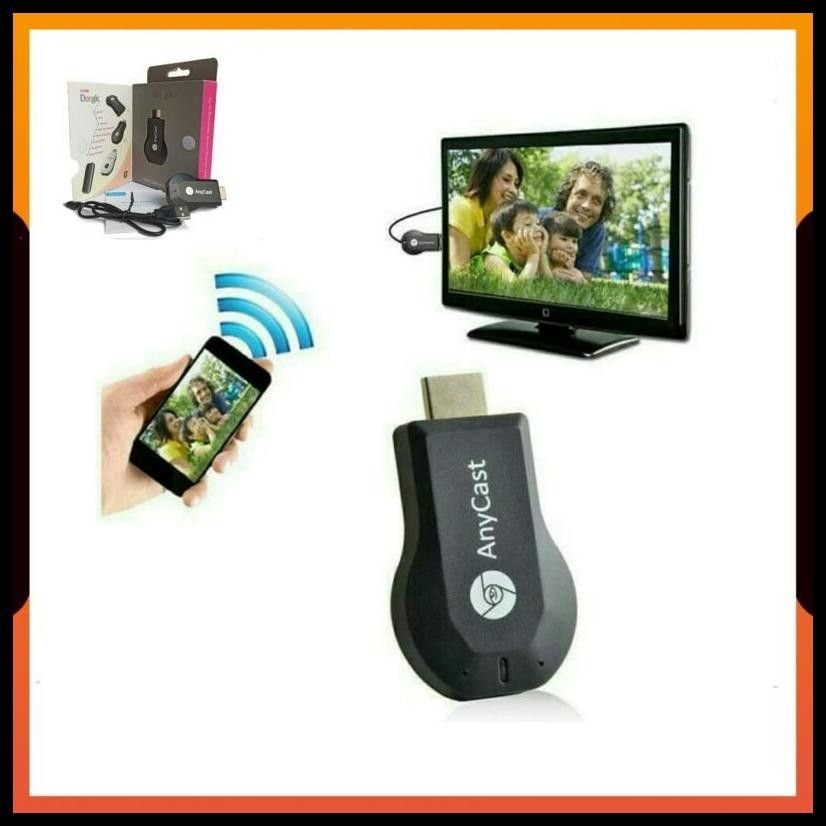 PAKET ANYCAST DONGLE DARI HP KE TV TABUNG / ANYCASH DONGEL MIRACAST WIFI DISPLAY SCREEN MIRRORING / 