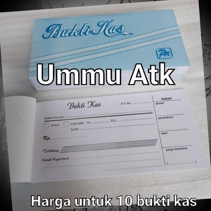 

produk baru!! buku bukti kas harga untuk 10 buku