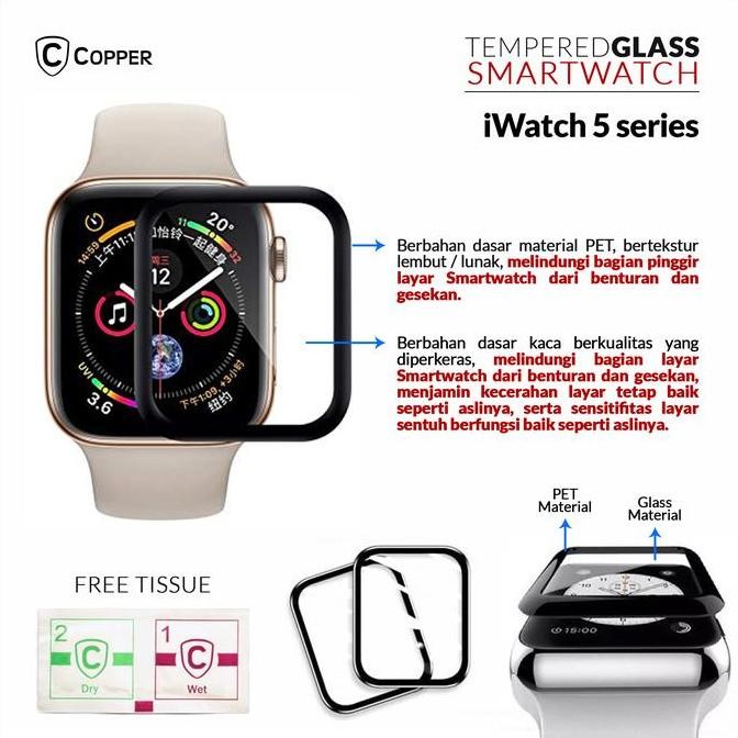 SALE TEMPERED GLASS APPLE IWATCH SERIES 5 FULLGLUE (JAPAN QUALITY)
