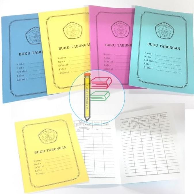 

produk baru!! buku tabungan siswa sekolah per pack isi 50 buku