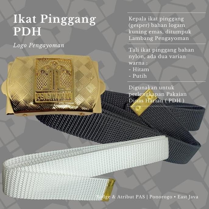 Sabuk Pdh Kemenkumham Logo Pengayoman New Stok