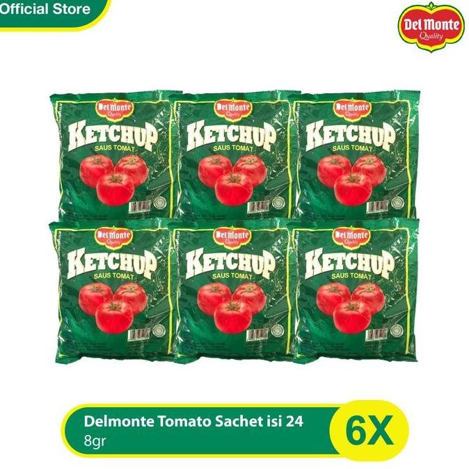 

delmonte tomato sachet isi 24 - 8gr - bundling 6 pcs terlaris