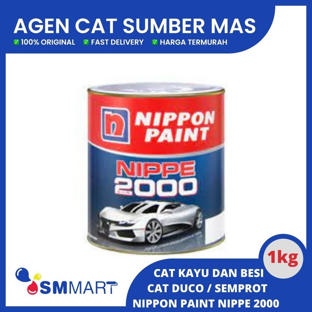 WN CAT DUCO NIPPE 2000 WARNA HITAM DOFF / BLACK MATT KODE 480D - 1 LITER/CAT KAYU BESI KENDARAAN MOB