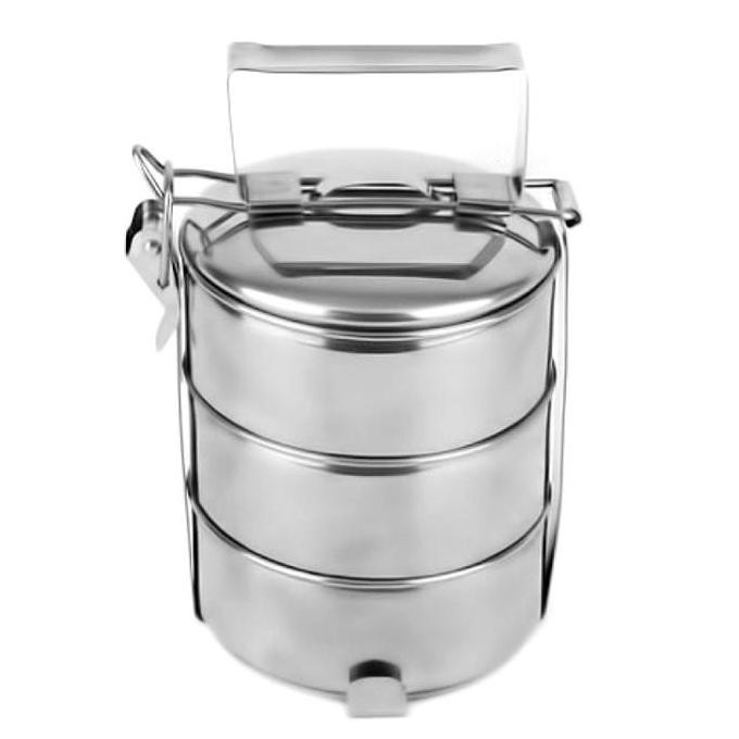 ori - lunch box rantang kotak wadah bekal makan siang 3 susun mini stainless