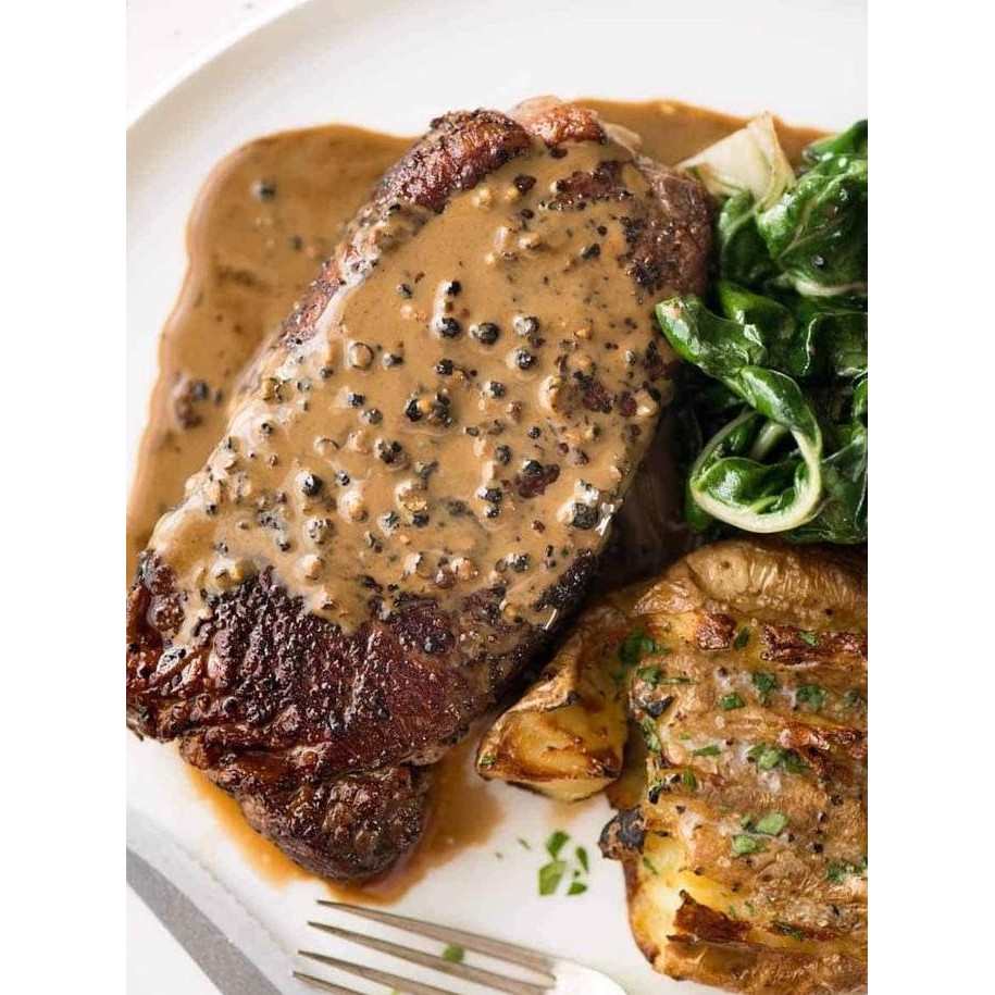 

Diskon! Saus Blackpepper Steak Lada Hitam Little Maria 500Gr