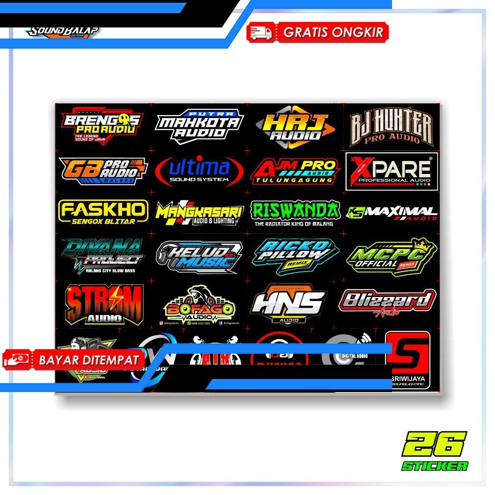 

[Termurah] Viral Stiker Sound System Vynil Doff Jeruk Anti Air - Isi 28/25/26/31/32 - Brewog Brengos K5 Maximal Hrj Riswanda Katun Cotton Combed 30S Premium Fashion Distro