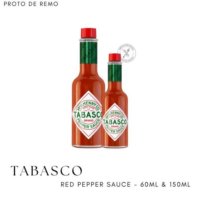 

Tersedia Tabasco Red Pepper | Jalapeno | Habanero | Chipotle | Garlic Pepper Sauce - 60ml
