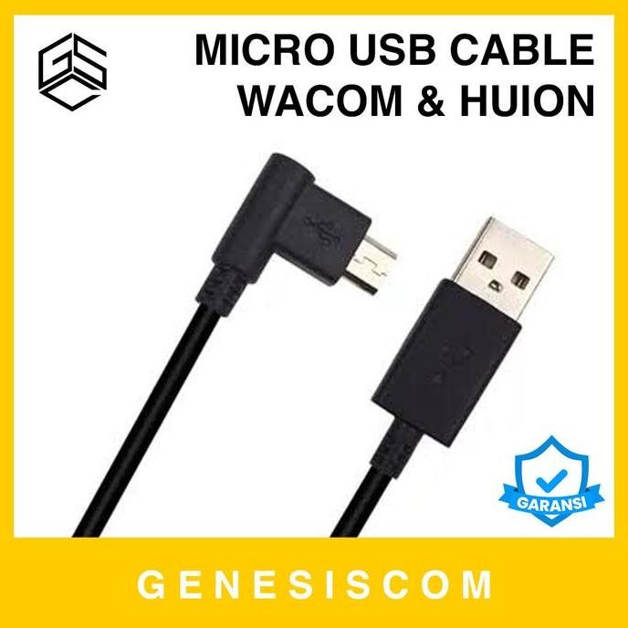 Kabel Micro USB for WACOM INTUOS & HUION Data Cable L Shape Drawing Tablet Pen Tab ORIGINAL