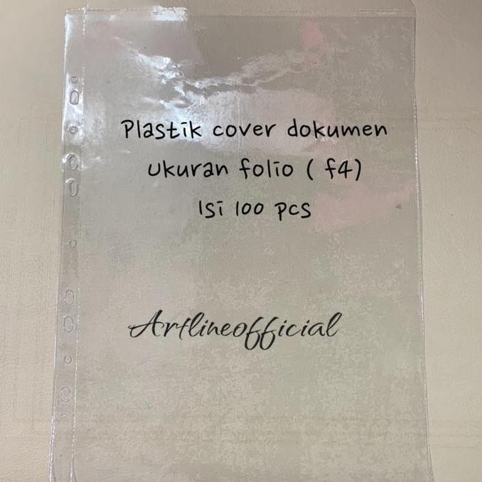 

TERBARU - Plastik cover dokumen ukuran Folio (F4) ketebalan 0,10 micron | isi 100 pcs|plastik ijazah| plastik cover