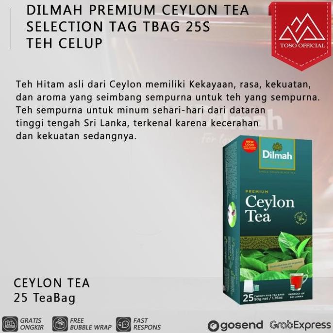 

Ready Dilmah Premium Ceylon Tea Selection Tag Tbag 25s - Teh Celup - Tag Tb