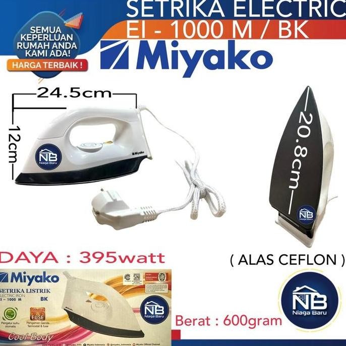 Asli Setrika Miyako EL 1000 M EL1000M Setrika Listrik