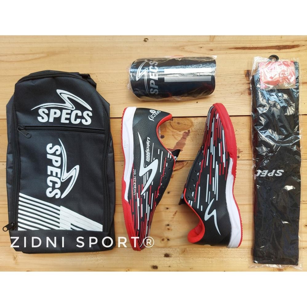 HARGA BULAN INI SUPER PROMO PAKET KOMPLIT Sepatu Futsal Specs Accelerator Lighspeed Spyder SATU