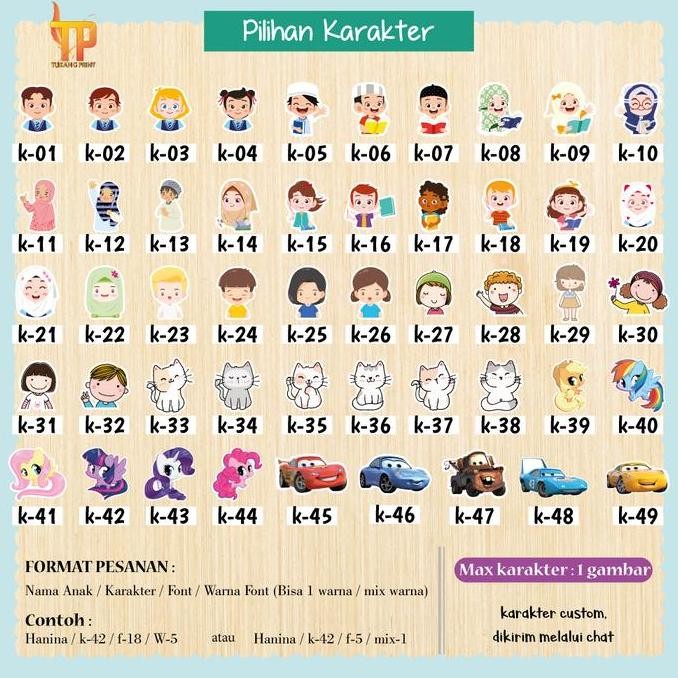 

ready STIKER STICKER LABEL NAMA ANAK WATERPROOF MURAH CUSTOM