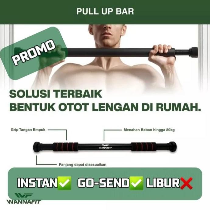 NEW WANNAFIT pull up bar PullUp Door Chin Up Bar Alat Body builder