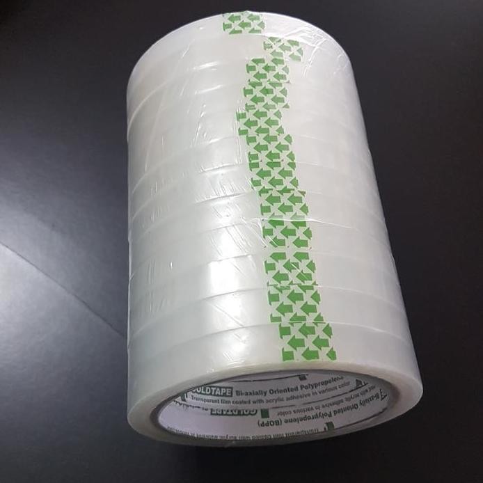 

ready ISOLASI GOLDTAPE HIJAU 1/2INCH 12MM X 60YARD (PER SLOP 12ROLL)
