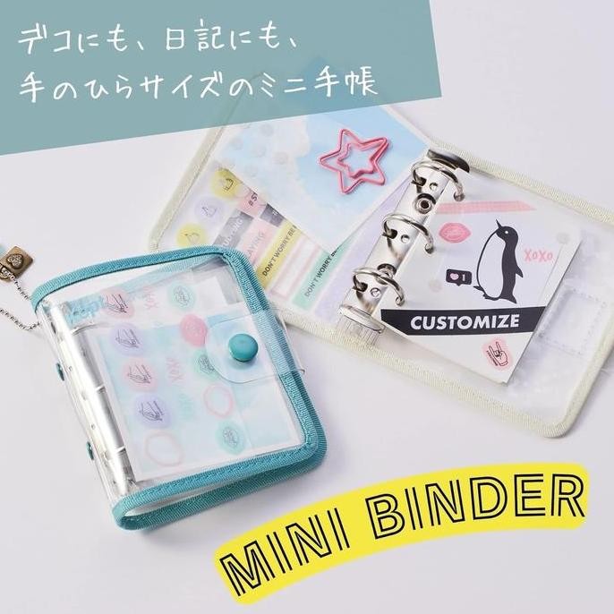 

NEW Raymay Kept Mini Binder 3 Holes Ring Buku Catatan Mini Notebook