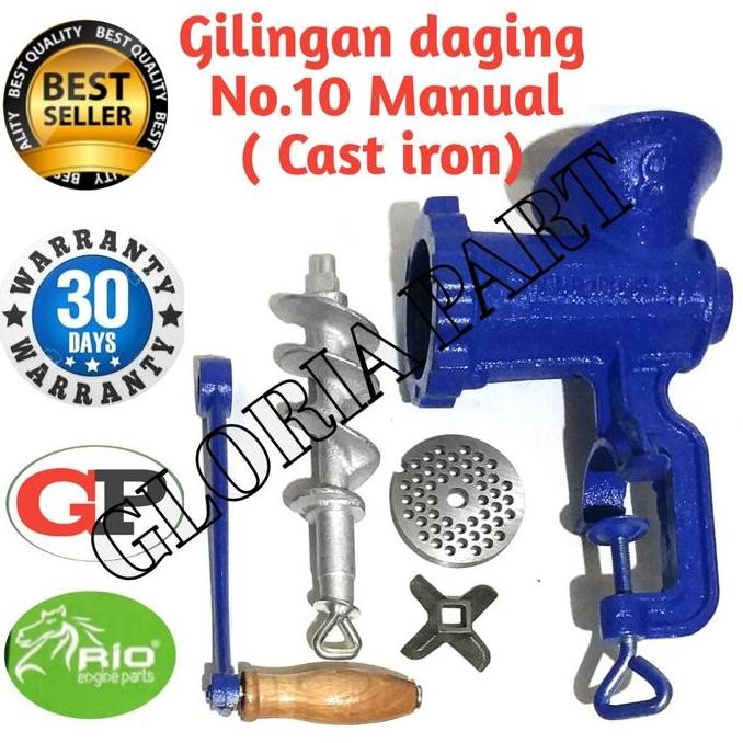 Spesial Gilingan Daging No.10 Manual (Besi)