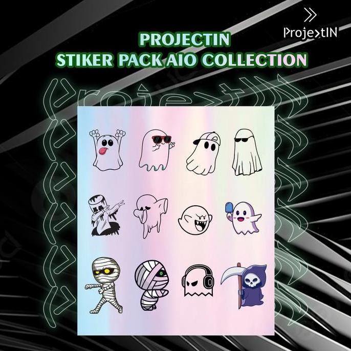 

ready Stiker Pack AIO , Stiker pack Hologram AIO