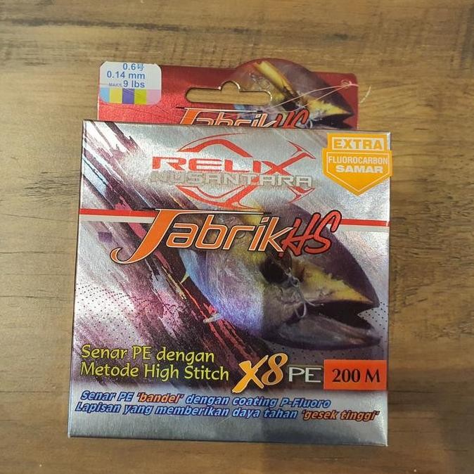 Senar PE Jabrik HS X8 Relix Nusantara PE 0,6