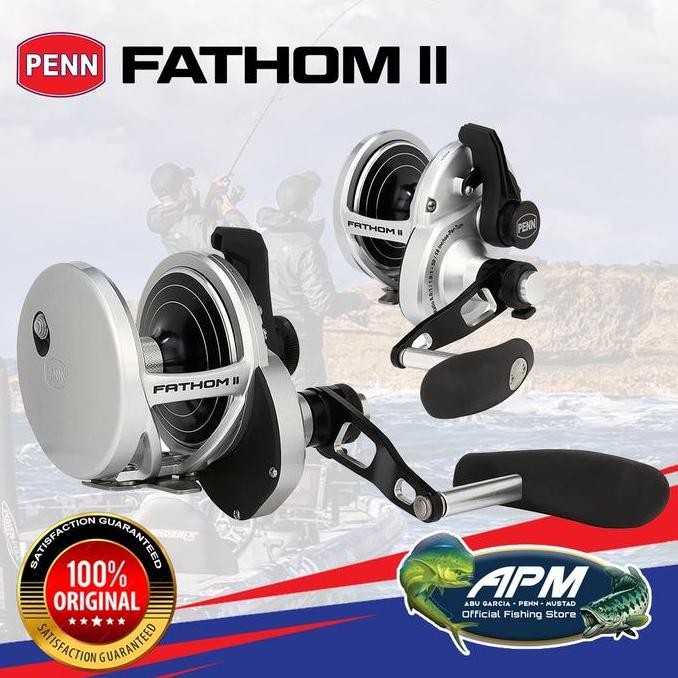 TERMURAH - PENN Reel Pancing Overhead FATHOM II Lever Drag FTHII10XNLDLH - FTHII30LD2LH - FTHII40NLD