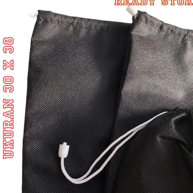 Ready Tas Sepatu Spunbond Serut |Fs 30X38 Putih