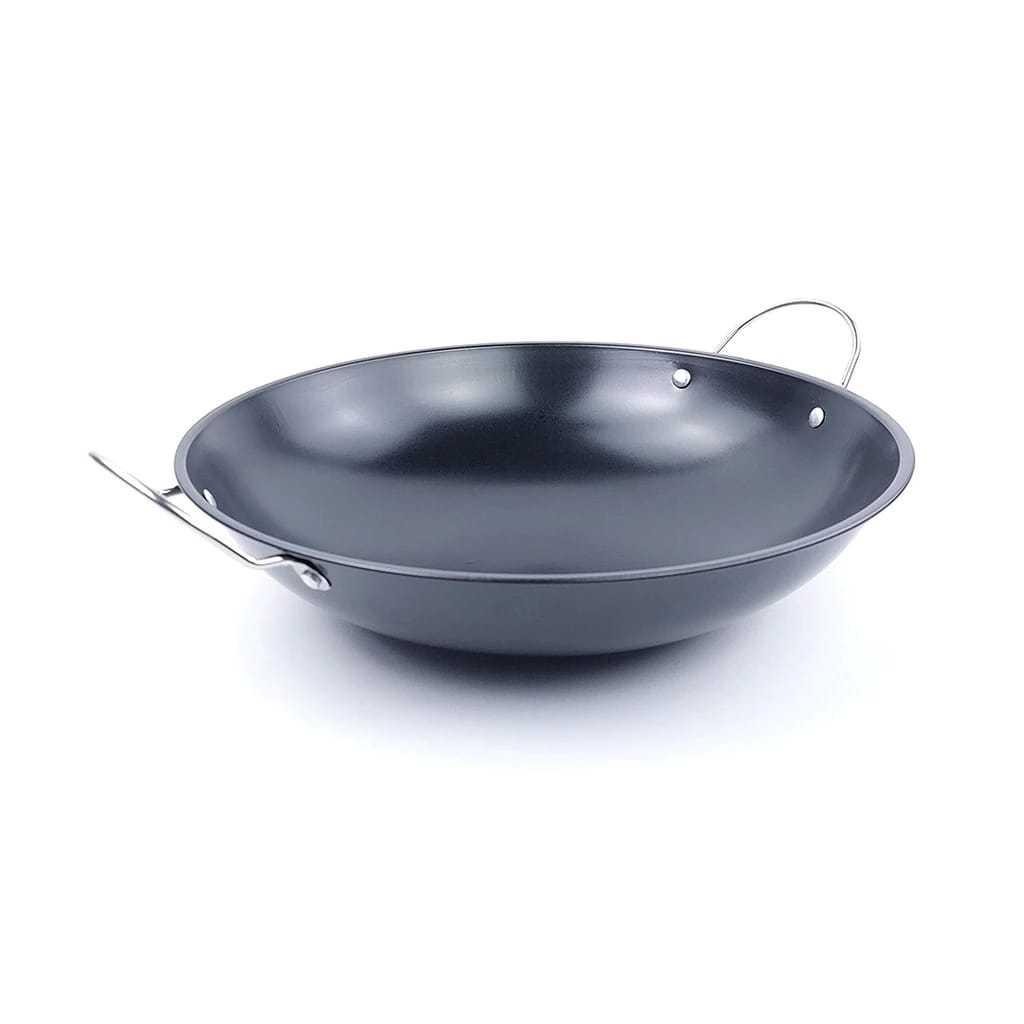 Wajan Mini Stainless Hitam Elegant / Kuali Minimalis Anti Lengket / Kwali Item Kecil Lucu