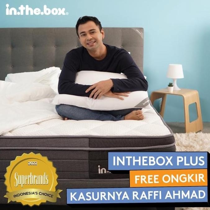 Kasur Spring Bed IN THE BOX PLUS 160x200 (Queen) - FREE BANTAL