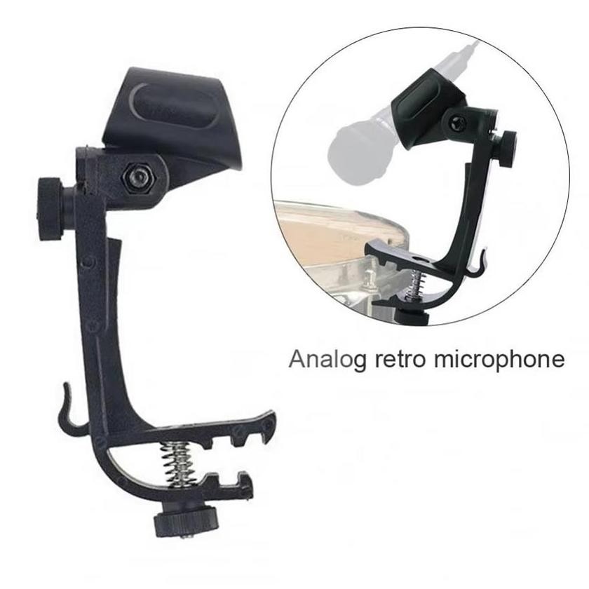 Premium Holder Jepitan Mic Drum Krezt / Stand Jepit Mic Untuk Drum, Kendang, Gendang, Rebana, Dan La