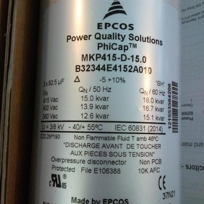 Capasitor  Epcos  Mkp415-D-15.0 15 kvr