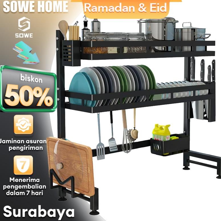 Rak Piring Wastafel Stainless steel Rak Piring Stainless Rak Cuci Piring Rak Dapur Stainless steel