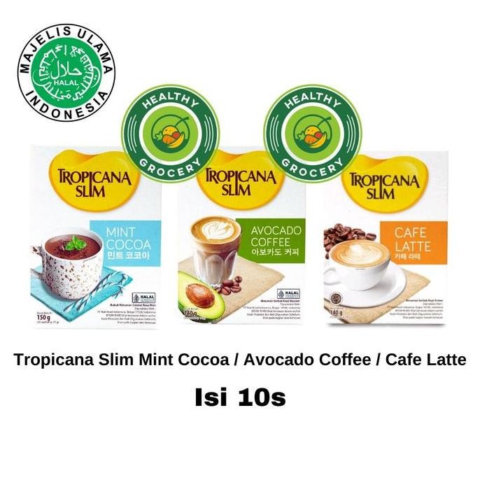 

~~~~~] Tropicana Slim Avocado Coffee 140gr Isi 10 Sachet / Mint Cocoa 150gr Isi 10s