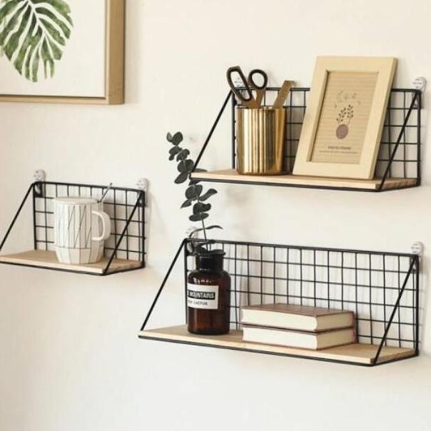 Bundling Rak - RADIT Rak Dinding + Alas Kayu Dekorasi Serbaguna