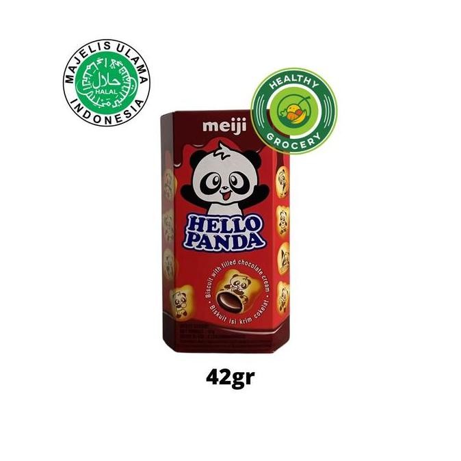 

hanya disini] Biskuit Meiji Hello Panda Cokelat Isi Krim 42g - Chocolate, Biscuit