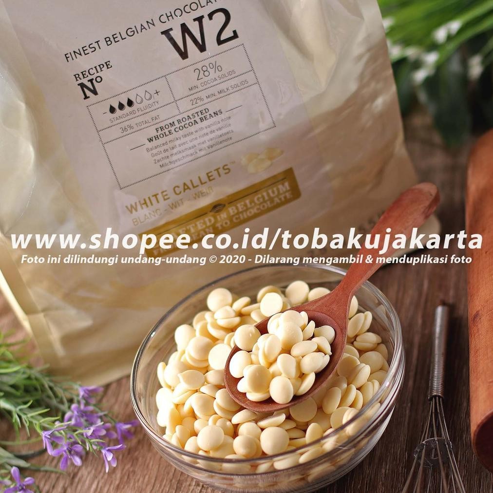 

ebaut W2 WHITE 100gr Chocolate Couverture 28 Coklat Putih Coin