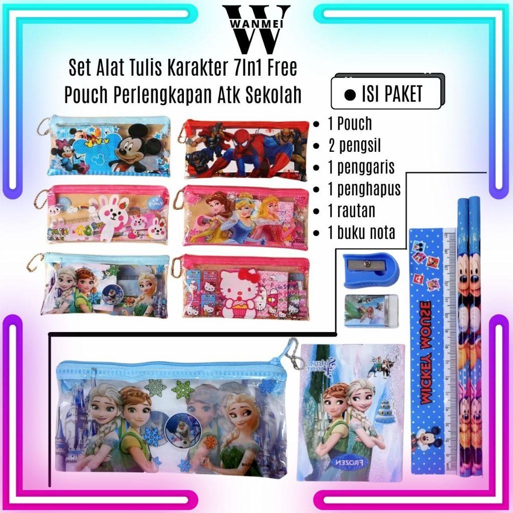 

Wm Set Alat Tulis 7In1 Stationery Set Free Pouch Pensil Rautan Note Penghapus Perlengkapan Atk Sekolah