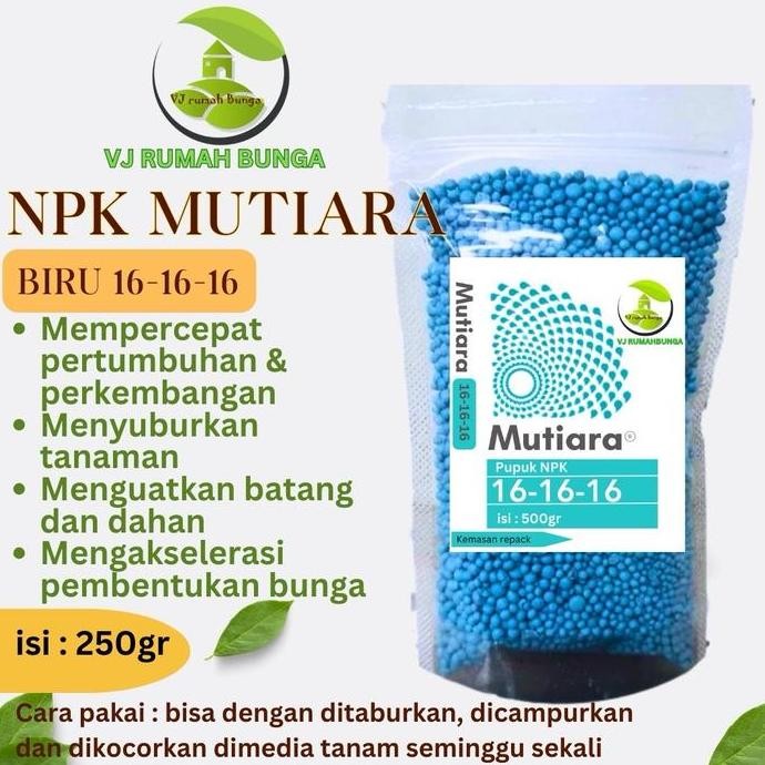 

Terlaris 250Gr - Npk Biru 16-16-16 Pupuk Pertumbuhan Dan Perkembangan Penyubur Tanaman