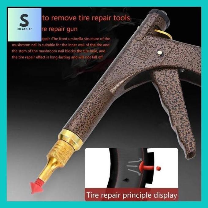 SIFA** ALAT TAMBAL BAN TUBLES TUBELESS RODA VACUUM ALAT TAMBAL BAN TUBLES GUN BENTUK TEMBAK ALAT TAM