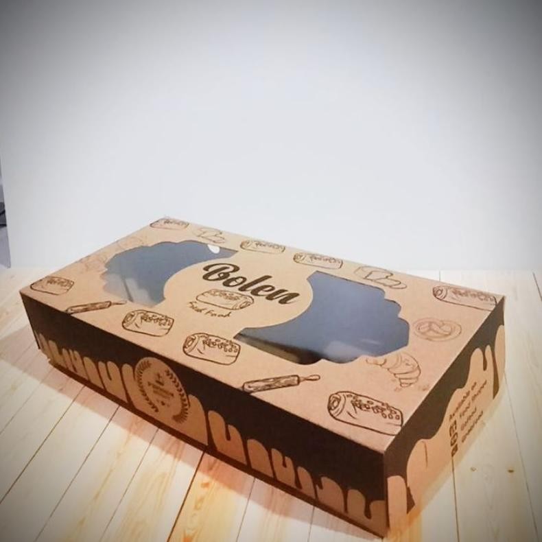 

Ready Dus Kemasan Bolen Pisang Bolen Keju Kotak Bolen 24X12X5 Isi 25Pcs