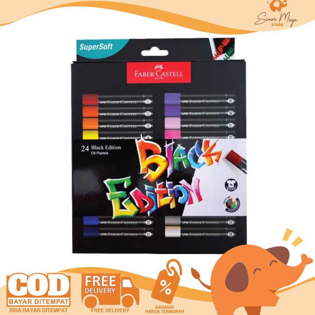 

Terlaris Faber Oil Pastel 24 Colour Black Edition / Oil Pastel Crayon 24 Colors Krayon Warna Murah