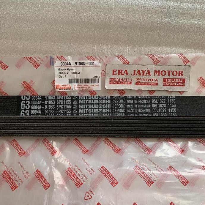 New Fan belt agya ayla 1000cc-sigra 1000cc original
