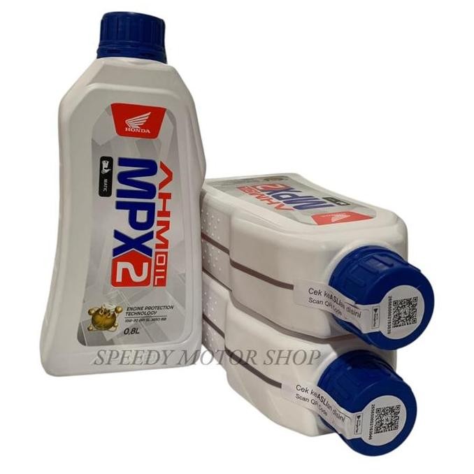 PAKET HEMAT OLI MPX2 800ML UNTUK MOTOR MATIC HONDA BEAT, SCOOPY, VARIO, HGENIO, SPACEY, DAN LAINNYA 