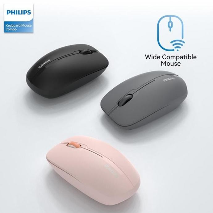 Philips Spk7418 Mouse Multi Device Bluetooth+2.4G Wireless Mouse Silent